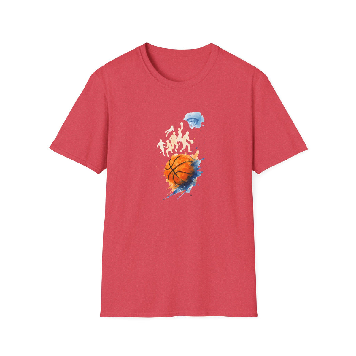 Watercolor basketball scene T-Shirt