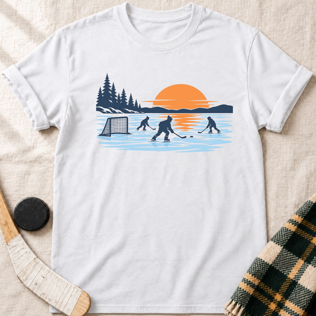Sunset Pond Hockey T-Shirt