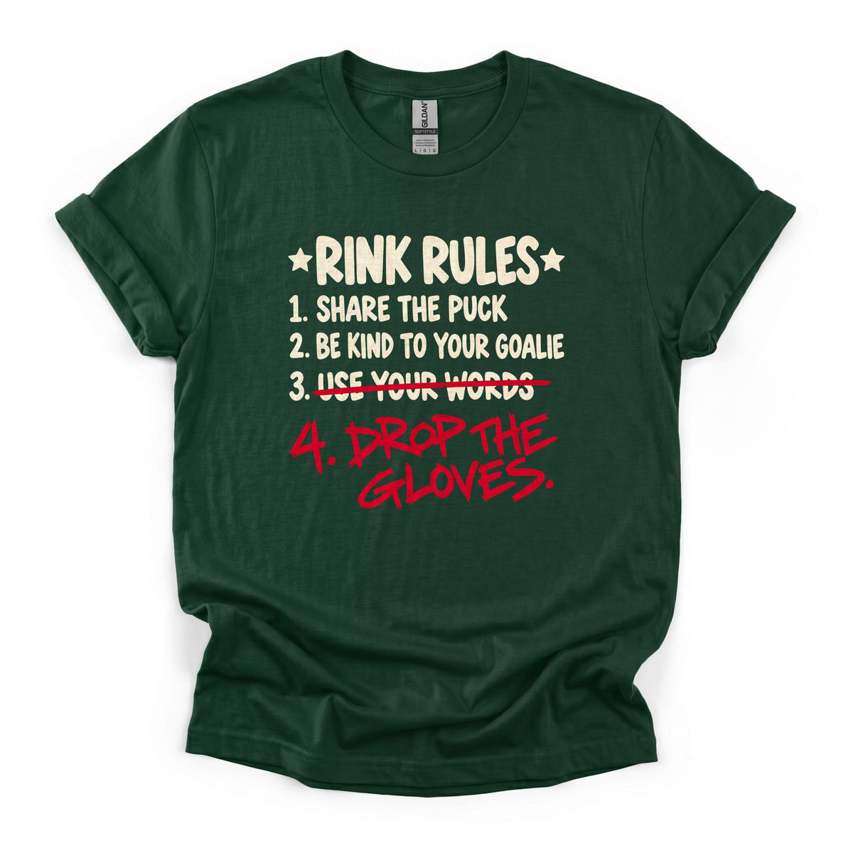 Rink Rules Hockey T-Shirt