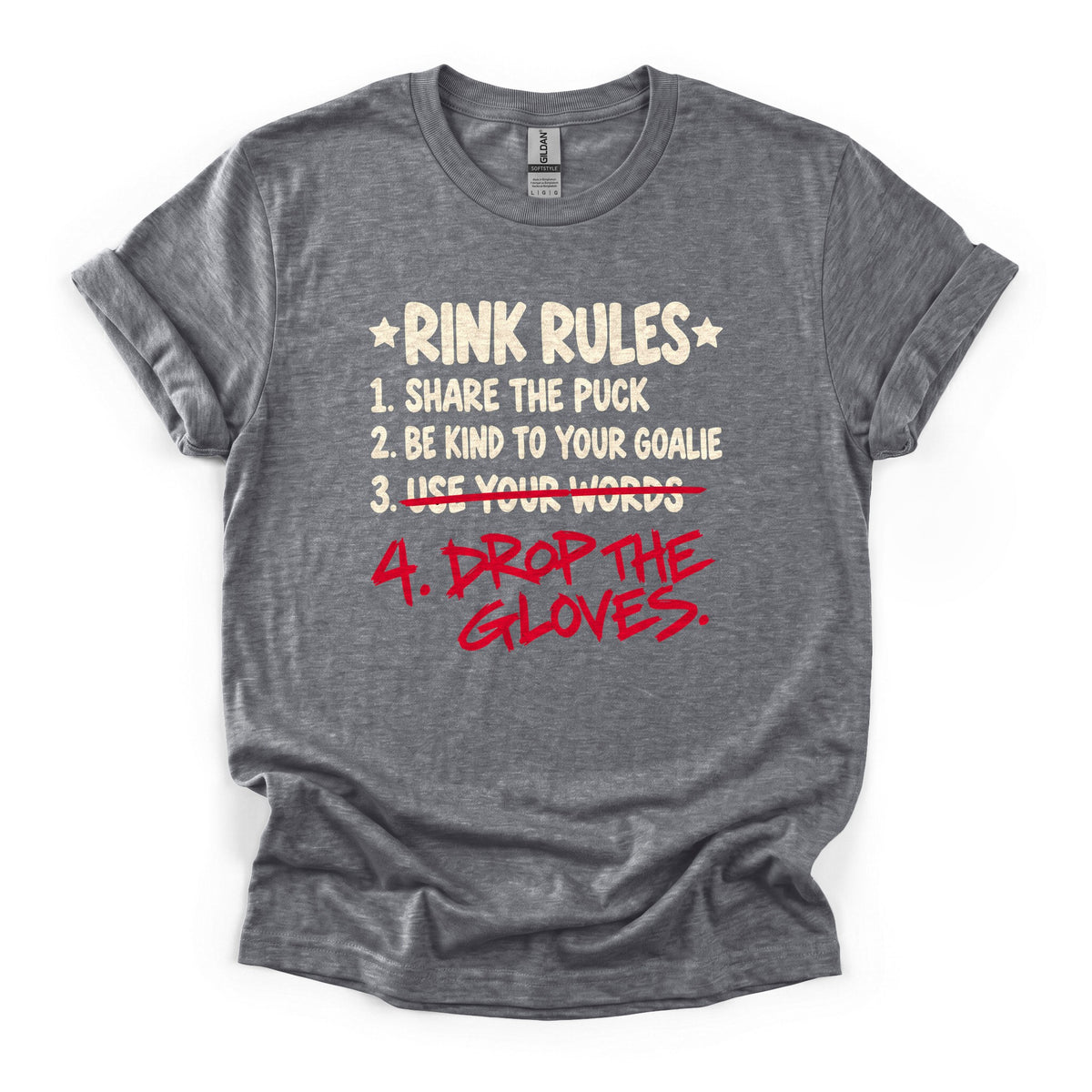 Rink Rules Hockey T-Shirt