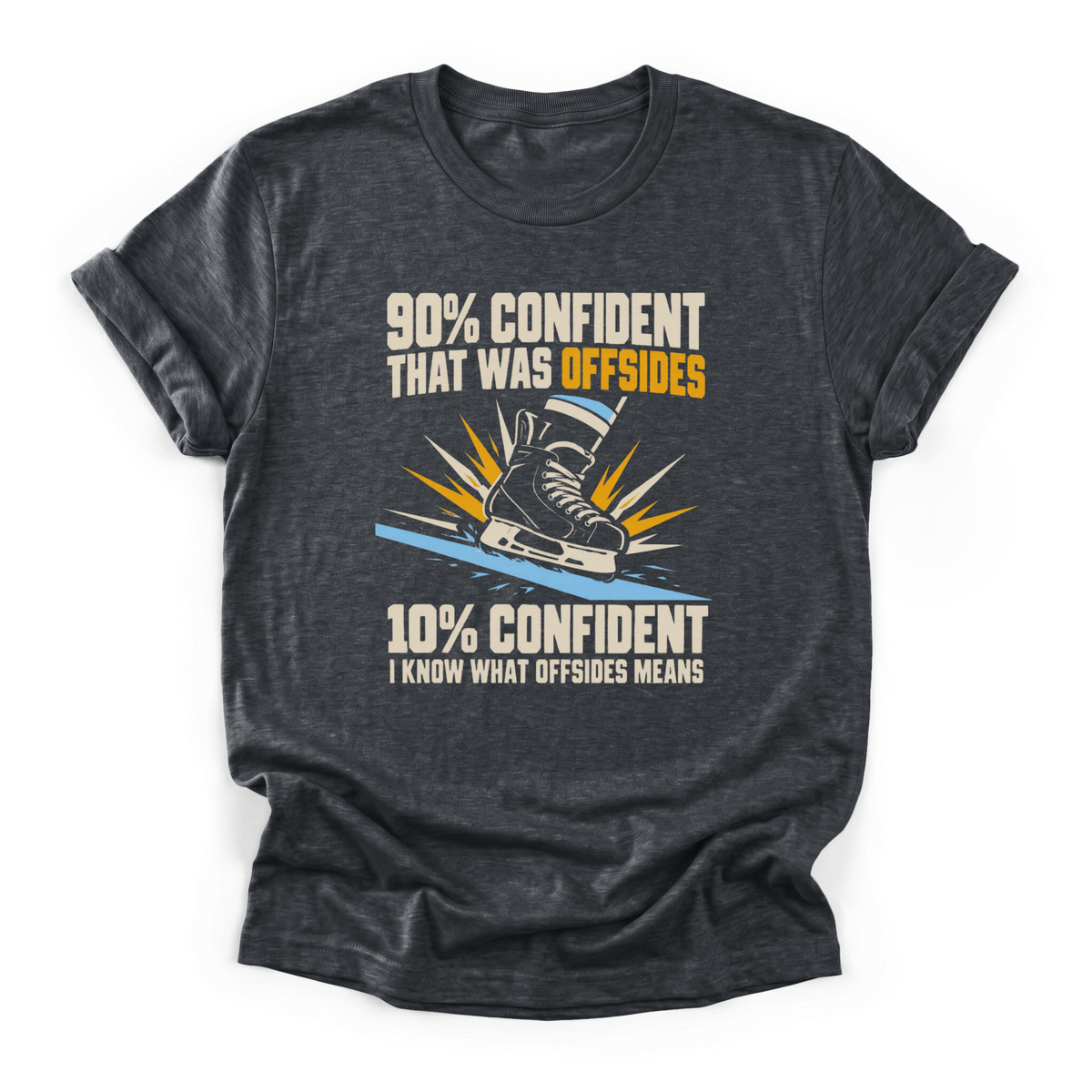 90% Confident That Was Offsides Hockey T-Shirt