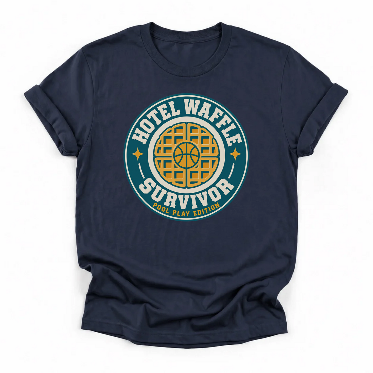Hotel Waffle Survivor Basketball T-Shirt