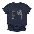 Brick Basketball T-Shirt in Navy