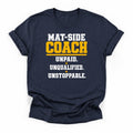 Mat-Side Coach Wrestling Dad T-Shirt in Navy